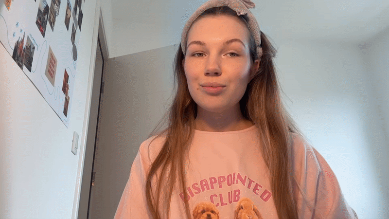 Woman in "Disappointed Club" shirt spotted in Belgrade suburb
