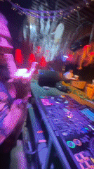 Female DJ performs at nightclub in Choeng Thale, Thailand