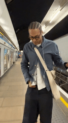 Person with mask observed in London subway station