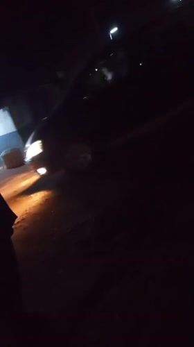 Evening traffic observed on dirt road in Bukuru