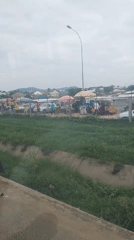 Afternoon street and market life in Sabojibi, Nigeria