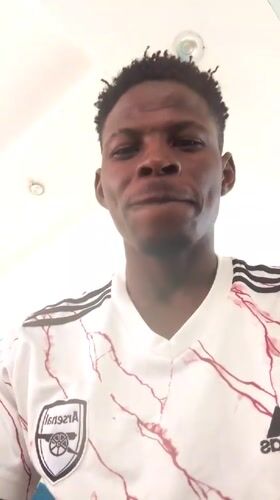 Arsenal fan photographed in Akwanga, Nigeria