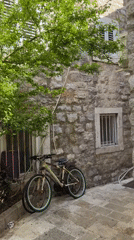 Morning scenes captured in historic Budva alleyways and squares