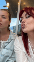 Friends document cafe lunch with selfies in Tolyatti