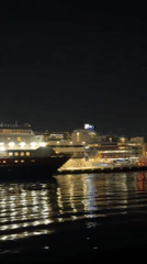 Winter Evening Activity Documented in Tromsø Harbor and Streets