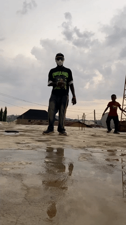 Rooftop dancing, street markets active in Bukuru Nigeria evening