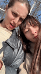 Two women together outdoors in Kazan
