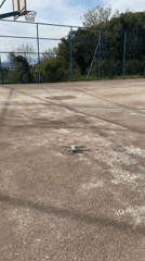 Drone operator captures aerial footage of Budva from Seoce basketball court