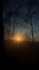 Traveler documents sunset journey through rural Russia