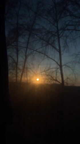 Traveler documents sunset journey through rural Russia