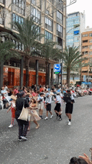 Costumed street parade draws crowds in Alicante, Spain