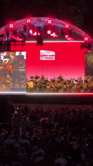 Luxembourg Philharmonic plays an open-air summer concert at dusk