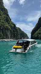 Boat tour and snorkeling among Ao Nang's limestone karsts