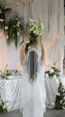 Wedding venue preparations documented in Perm, Russia
