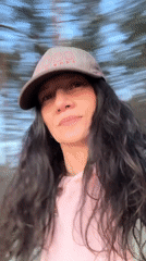 Woman documents scenic waterfront visit in Chaikovsky, Russia