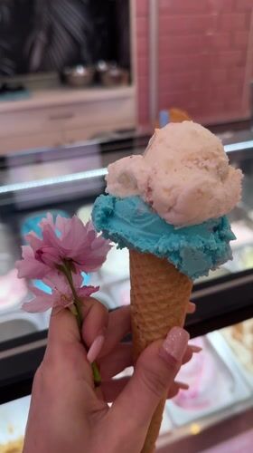 Ice cream purchases documented in Amsterdam Sunday afternoon