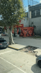 People gather near Buenos Aires park amid street activity