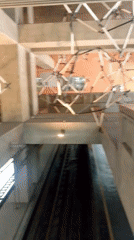 Rush hour activity documented at Caracas subway station