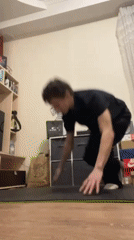Man documents workout routine with costumes in Krasnoyarsk apartment