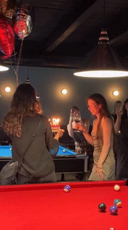 Birthday night out across Moscow bars and streets
