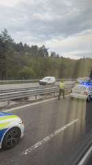 Police activity reported on highway in Ihtiman, Bulgaria