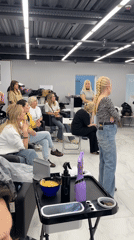 Cosmetology training session held at Izhevsk hair salon