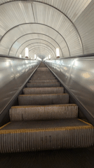 Moscow architectural features documented including escalator and cherubic decorations