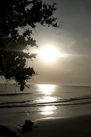 Coastal sunrise captured in multiple videos at Indonesian beach