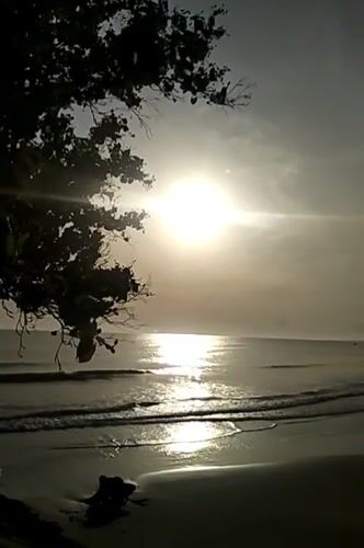 Coastal sunrise captured in multiple videos at Indonesian beach