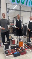 Evening retail activity captured across Abuja storefronts