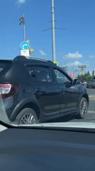 Driving through Kazan streets on sunny afternoon