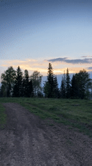 Sunset observed across rural Prikamsky region, Russia