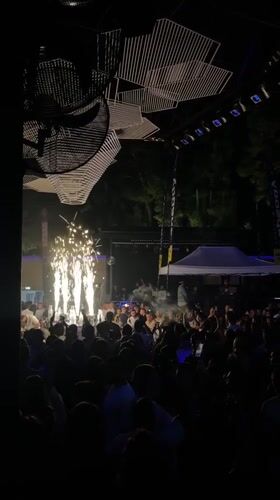 Nightclub event draws crowds in Kassandra, Greece