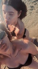 Summer beach day documented by visitors in Ahtopol, Bulgaria