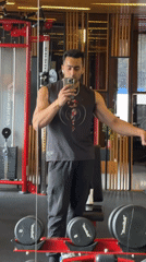 Early morning gym session documented in Kolkata fitness center