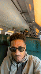 Train passenger takes selfies during journey through Kenitra