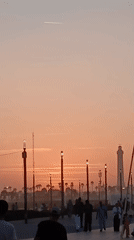 Golden hour on the Casablanca waterfront