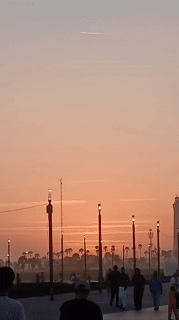 Golden hour on the Casablanca waterfront