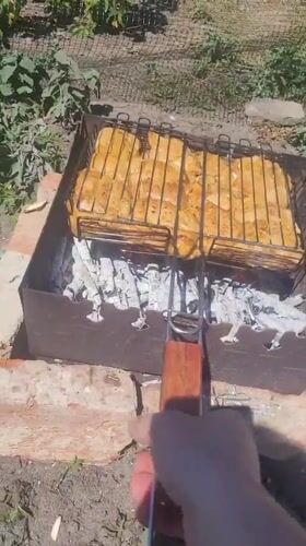 Backyard BBQ session with chicken, sides, and summer sun