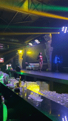 Nightclub bar scene documented in Shumen, Bulgaria
