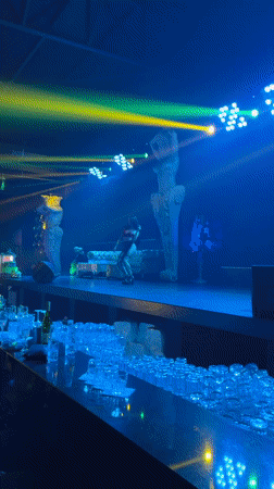 Nightclub bar scene documented in Shumen, Bulgaria