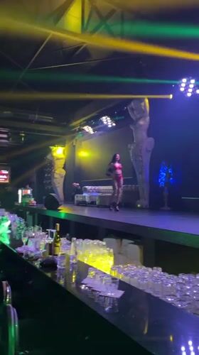 Nightclub bar scene documented in Shumen, Bulgaria