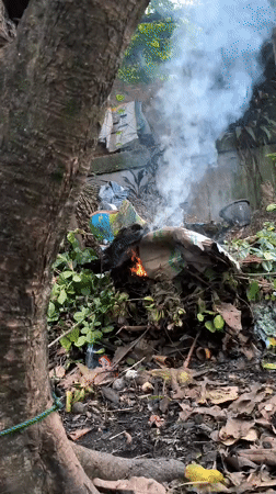 Backyard fires and a newborn at home in Kiblawan