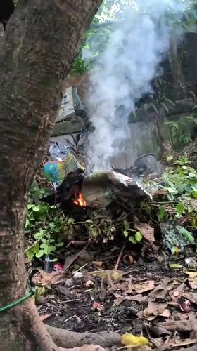 Backyard fires and a newborn at home in Kiblawan