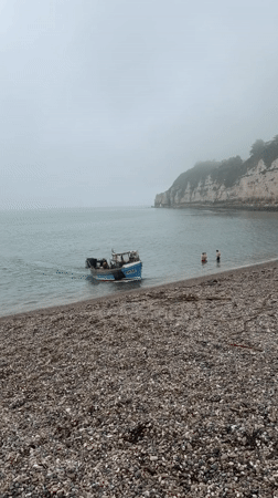 Foggy afternoon scenes captured across East Devon coastal town