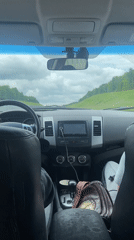 Passenger records routine car journey near Srednie Kirmeni, Russia