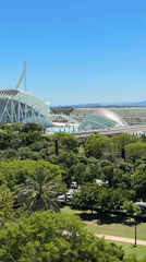 Clear day view captured at Valencia's City of Arts
