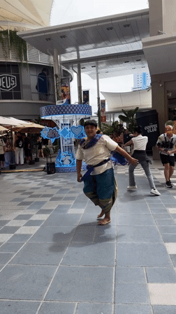 Traditional Thai dance performance at Patong outdoor plaza
