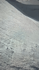 Glacial climbing footage mixed with a stray F1 wing shot