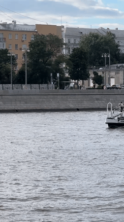 A summer afternoon along Moscow's riverside parks and walkways.
